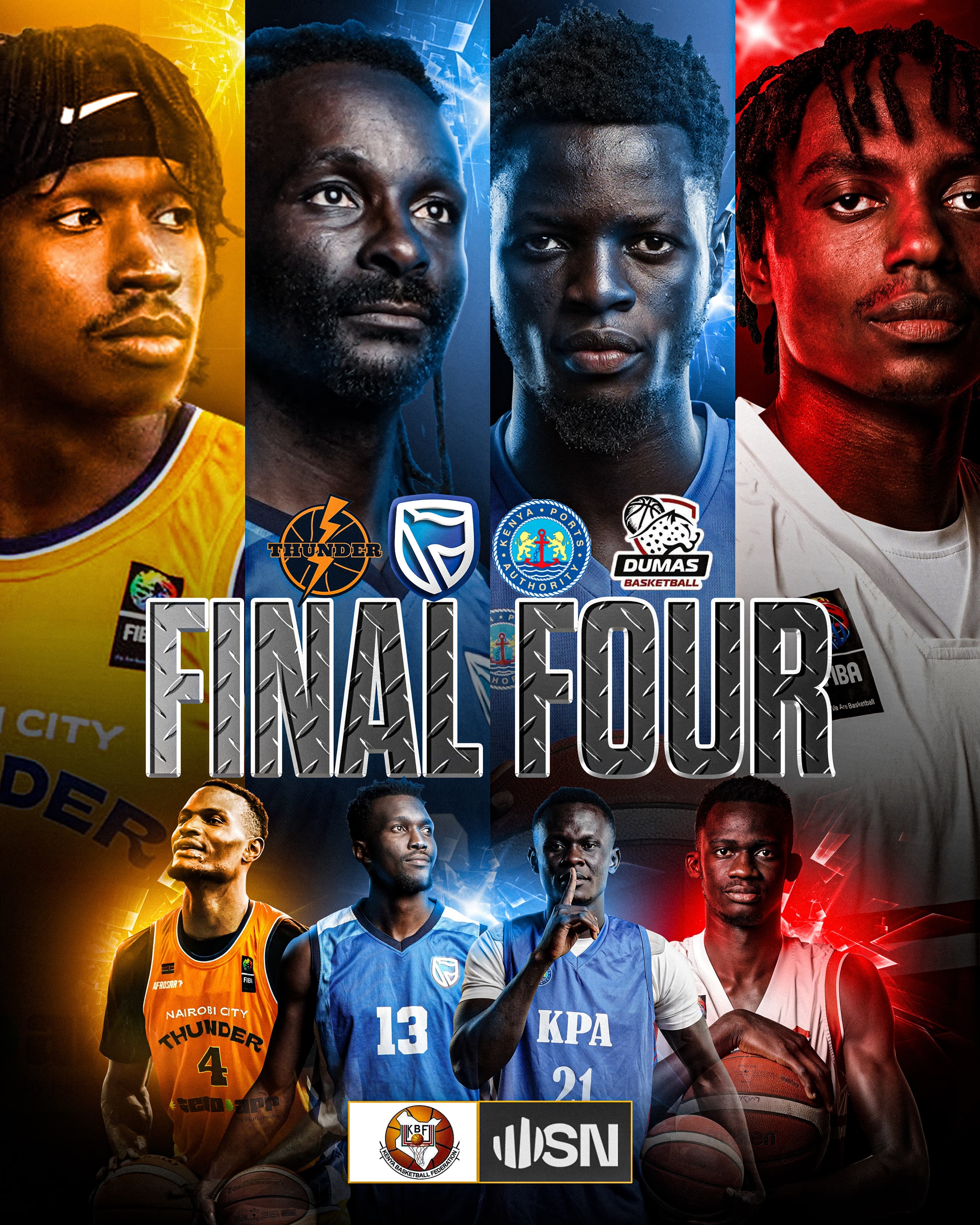 Thunder Face Stanbic, Equity Dumas Battle KPA for Final Spot